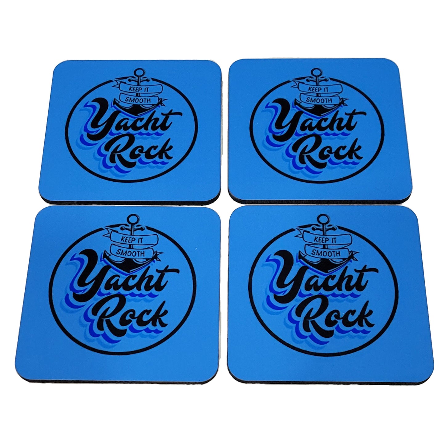 Set of 4 Yacht Rock drink coasters perfect for the boat