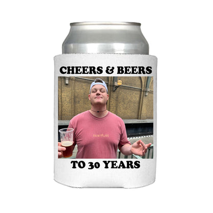 Set of 24, 30th Birthday Can Coolers with your Picture or photo 30th birthday party favor makes a great 30th birthday gift for a friend.