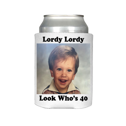 Set of 24, 30th Birthday Can Coolers with your Picture or photo 30th birthday party favor makes a great 30th birthday gift for a friend.